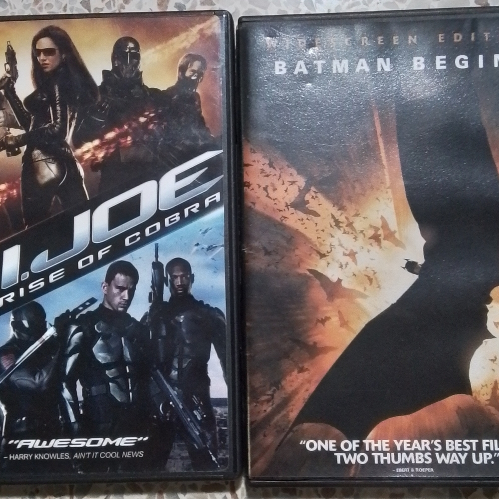 G.I. Joe and Batman Begins DVD Set